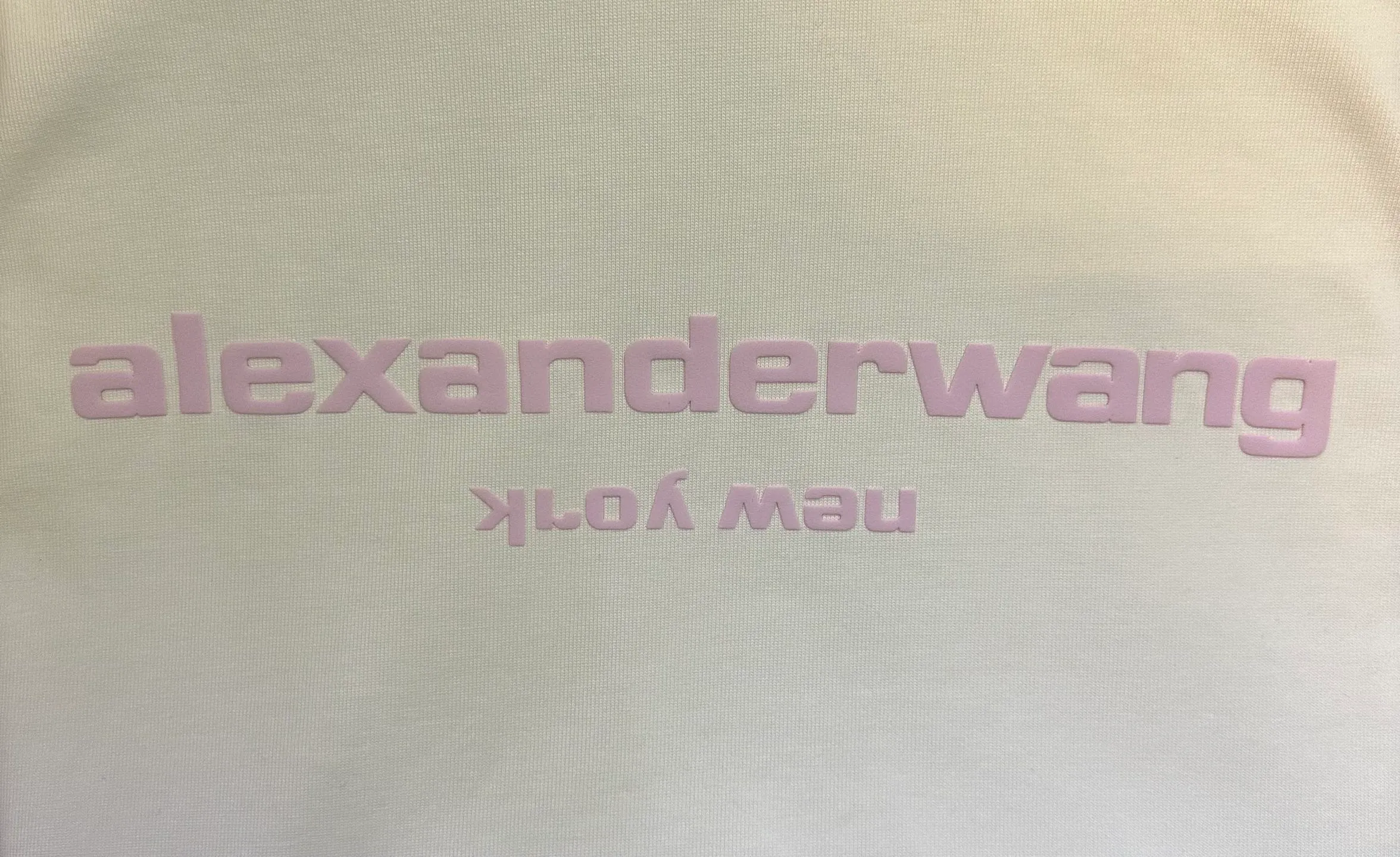 ￼ 140- New Arrival g Alexander wang 26ss logo T : 2*2 g Color Change Same Style Color: White Black Size: XS S M L XL